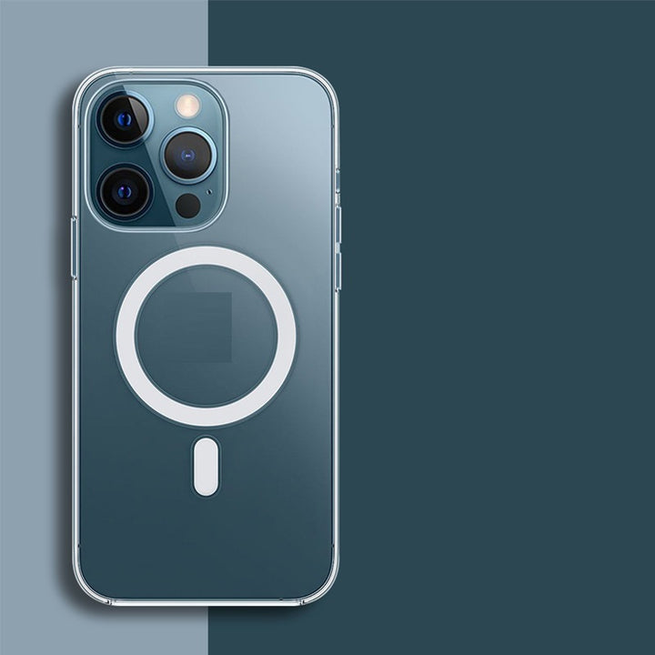 Full Transparent Back Cover Magnetic Phone Case