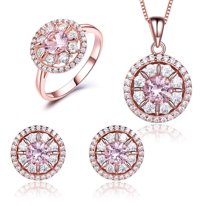 S925 Sterling Silver Women's Necklace Ring Earring Jewelry - Phantomshop21