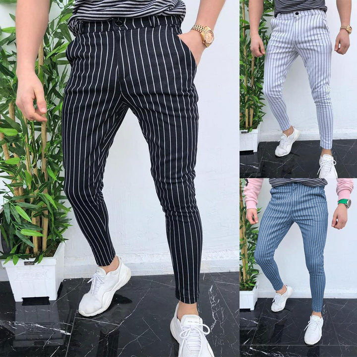 European And American Striped Men's Casual Pants - Phantomshop21