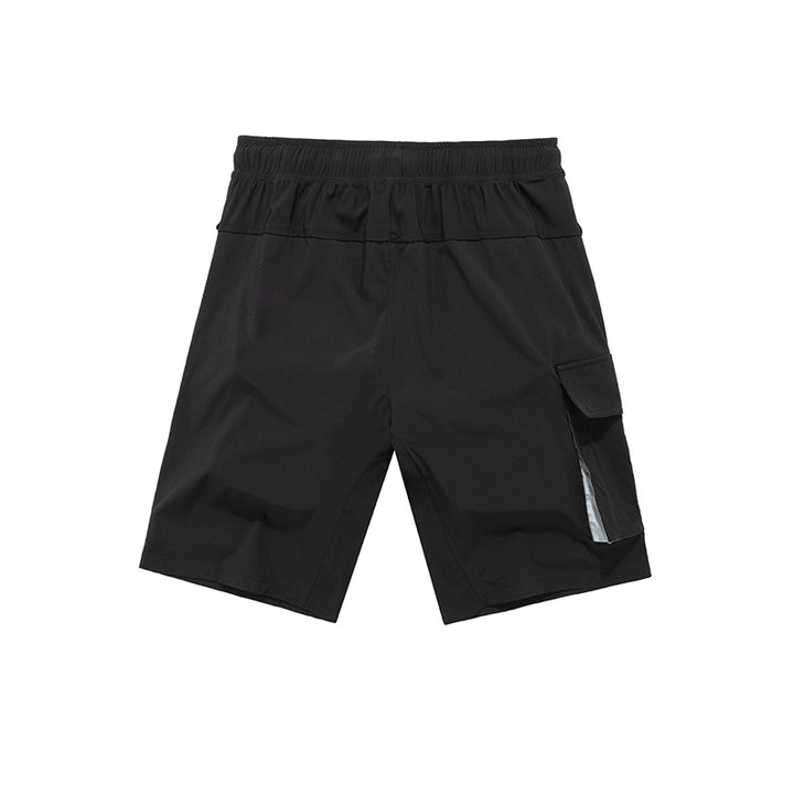 Quick-dry Breathale Solid Thin Cool Elastic Waist Men Pants Zipper Pocket Sports Light Shorts - Phantomshop21