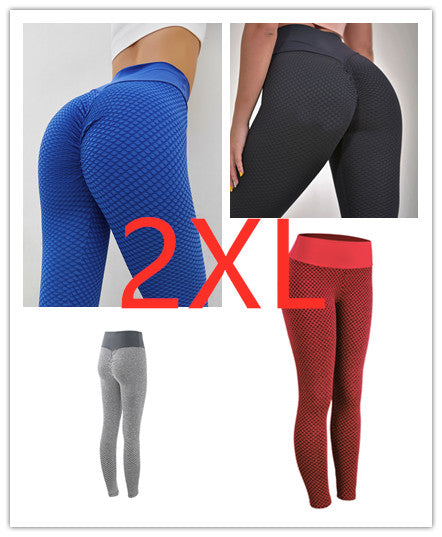 Plaid Leggings Fitness Yoga Pants Women's Seamless High Waist Leggings Breathable Gym - Phantomshop21