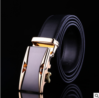 Men's leather factory direct belt buckle leather belt men's automatic belt belt wholesale business - Phantomshop21