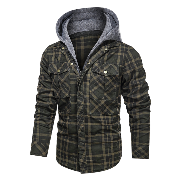 Men Warm Jacket Fleece Thick Autumn Winter Detachable Hoodies Jackets Men Slim Fit Men Clothing - Phantomshop21