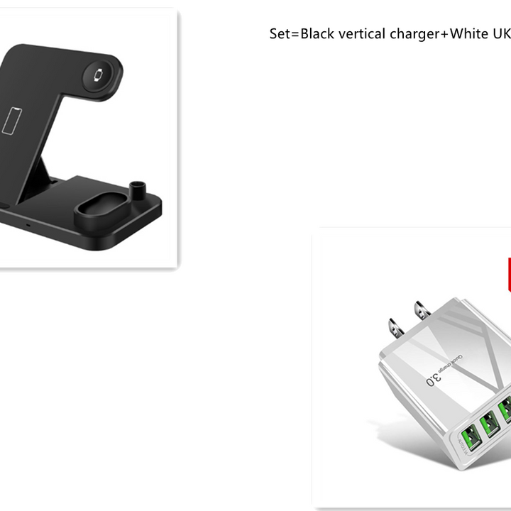 4 in 1 Wireless Charger Qi 10W Fast Charging