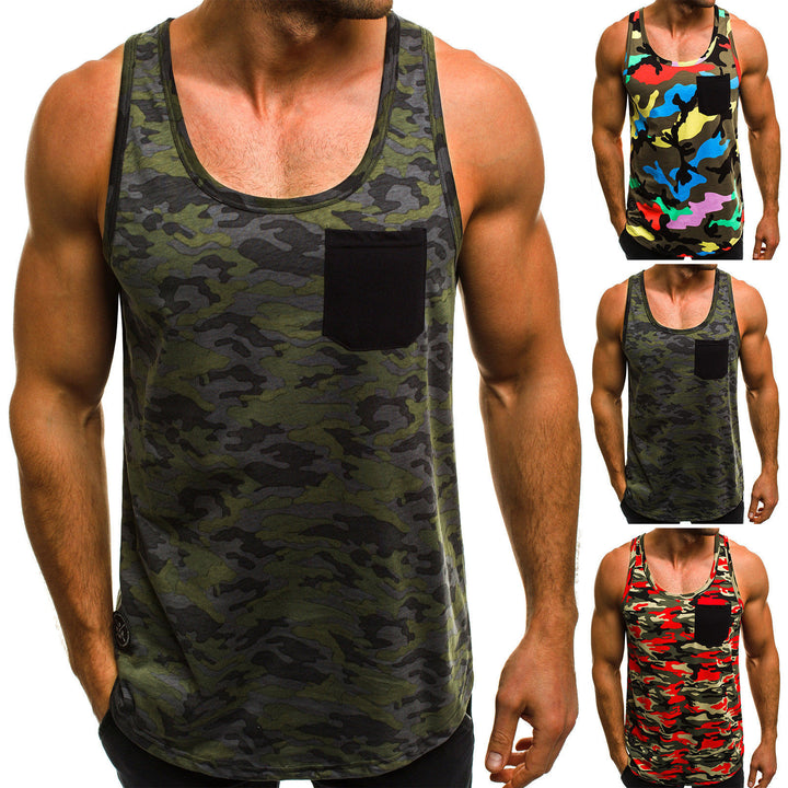 Casual Vest Men's Slim Breathable Camouflage Print Personalized Sleeveless - Phantomshop21