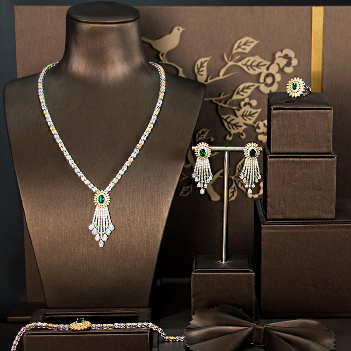 Four-piece zircon jewelry set - Phantomshop21