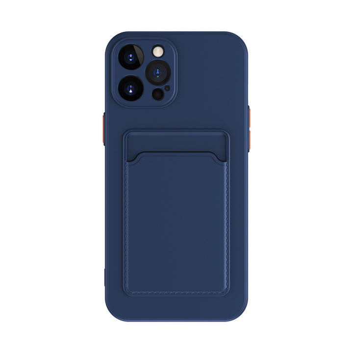 Simple Pure Color Liquid Silicone Phone Case