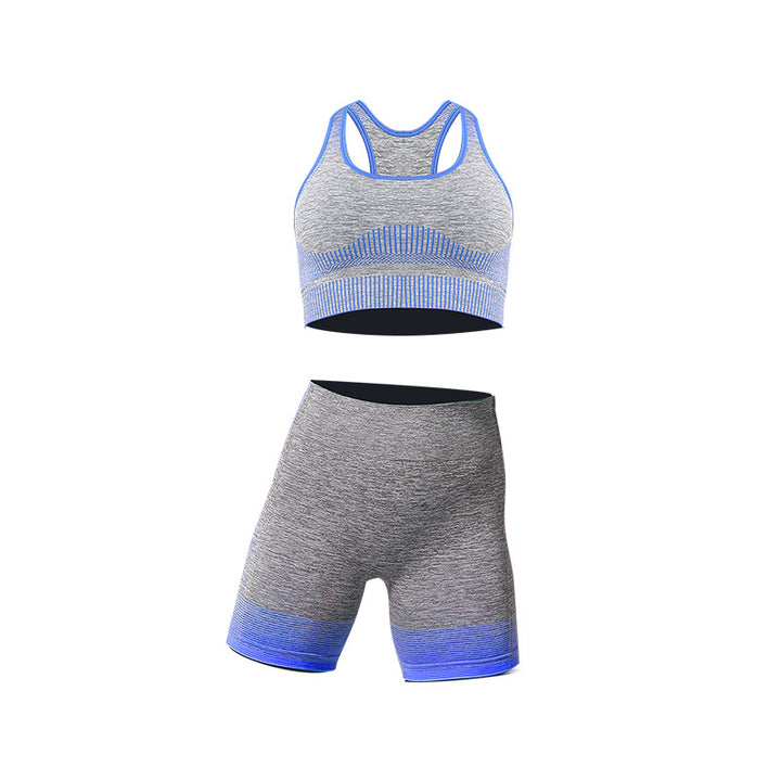 Seamless Yoga Wear Sports Suit Women Fitness Vest Bra Hip Lifting Tight Yoga Shorts - Phantomshop21