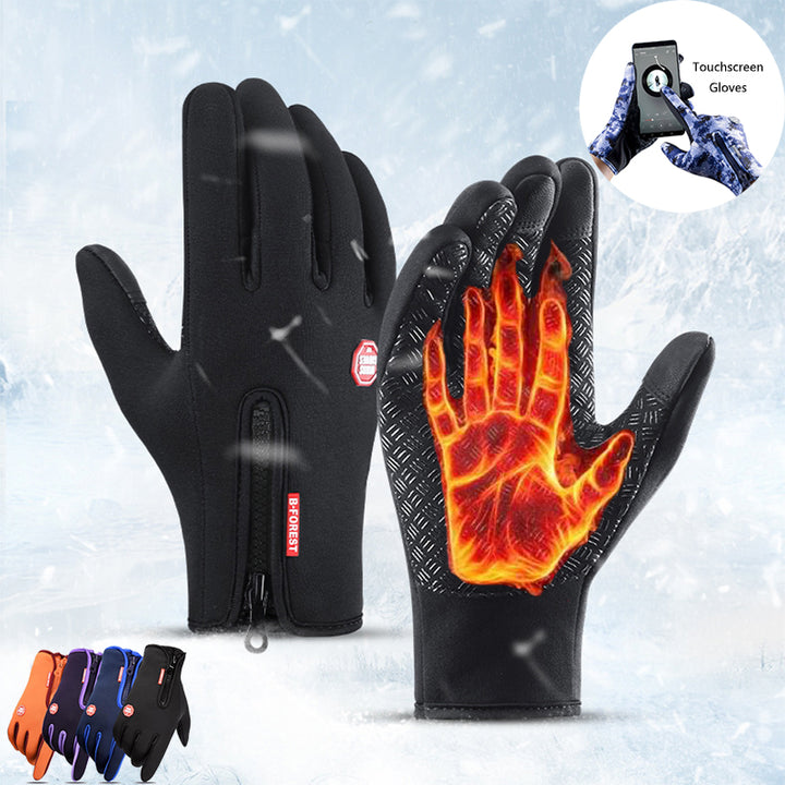 Winter Gloves Touch Screen Riding Motorcycle Sliding Waterproof Sports Gloves With Fleece - Phantomshop21