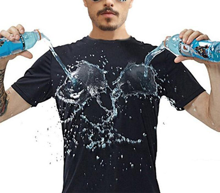 Quick-drying Waterproof Anti-fouling T-shirt Couple Half Sleeve Bottoming Shirt - Phantomshop21