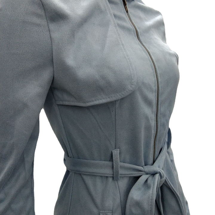Women's Deerskin Fleece Windbreaker Jacket Solid Color Zip Windbreaker - Phantomshop21