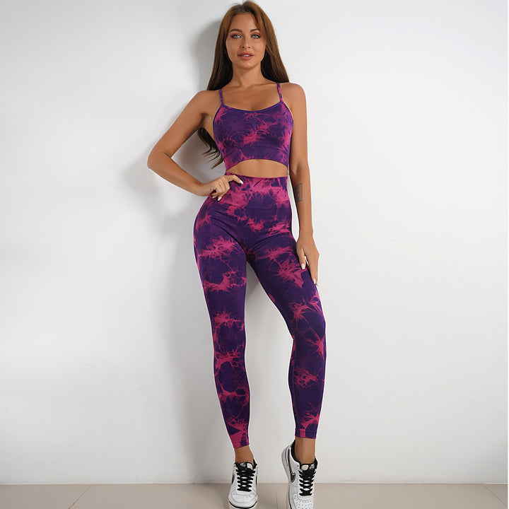 Women's New Knitted Tie-dye Yoga Suit - Phantomshop21