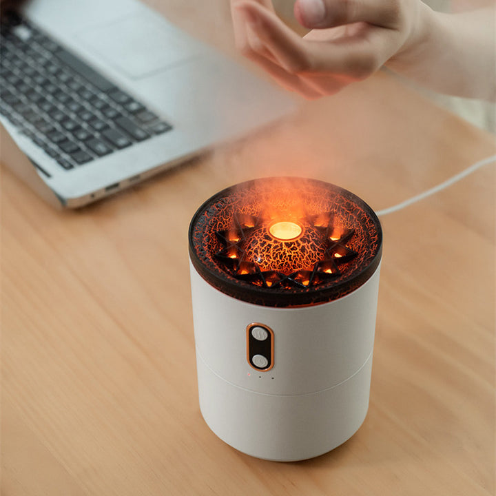Volcanic Flame Aroma Essential Oil Diffuser USB Portable Jellyfish Air Humidifier Night Light Lamp Fragrance Humidifier - Phantomshop21