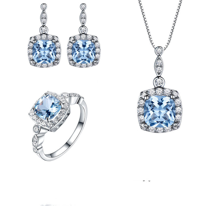Blue Topaz jewelry set - Phantomshop21