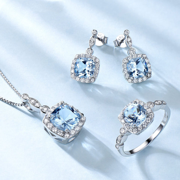 Blue Topaz jewelry set - Phantomshop21