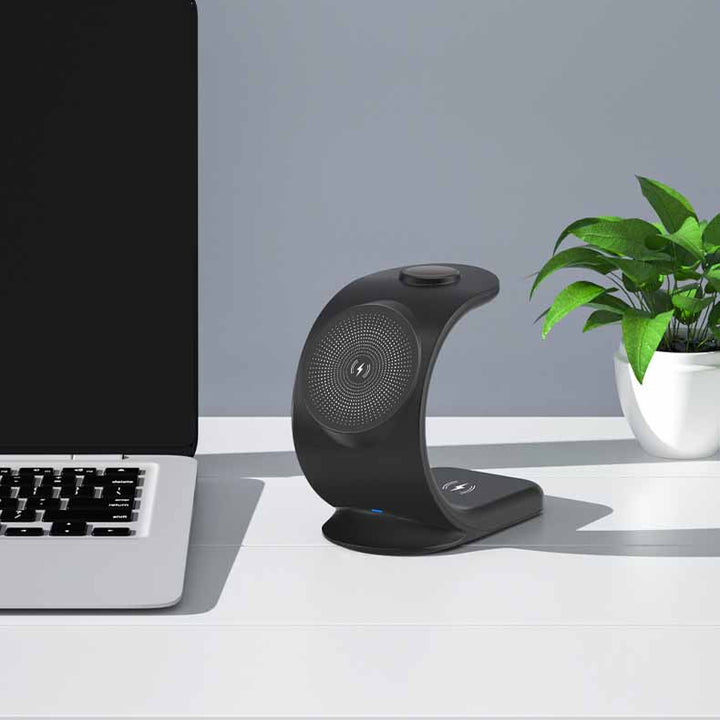Vertical Three-in-one Magnetic Wireless Charger