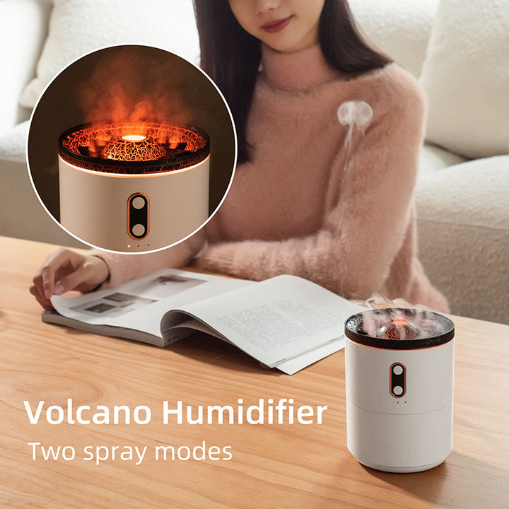 Volcanic Flame Aroma Essential Oil Diffuser USB Portable Jellyfish Air Humidifier Night Light Lamp Fragrance Humidifier - Phantomshop21