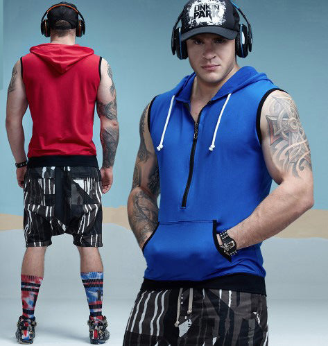 Sports And Leisure Solid Color Vest Men's Slim Breathable - Phantomshop21