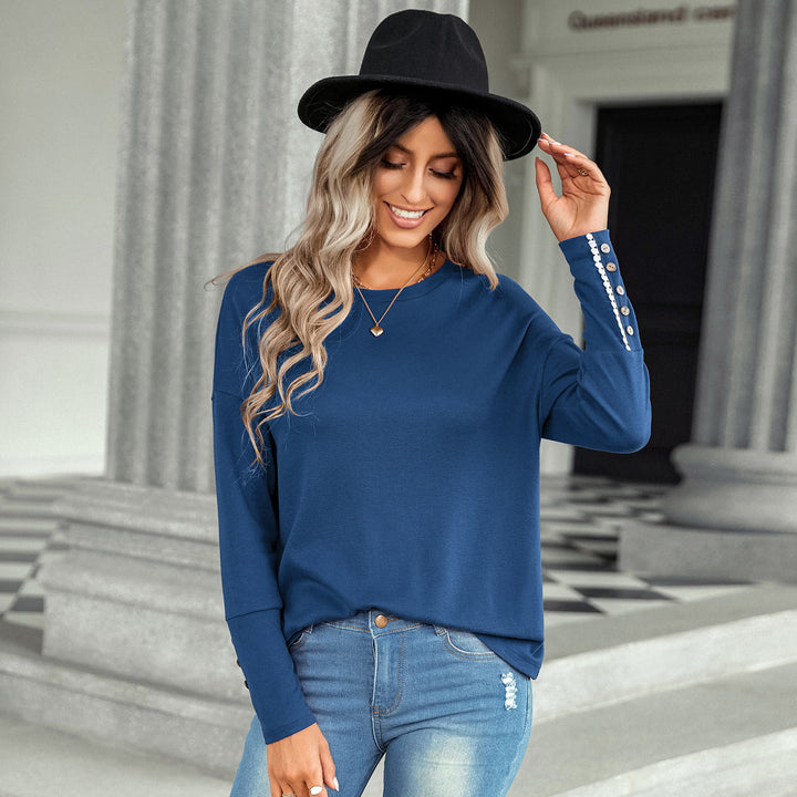 Women's European And American Style Fashion Casual Round Neck T-shirt - Phantomshop21