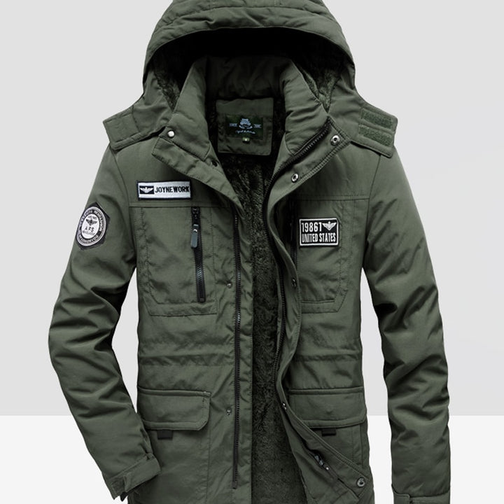 Winter Jacket Men Fleece Warm Cotton-Padded coats Thickens Military Overcoat Windbreaker Parka men Brand Clothing size M~4XL - Phantomshop21