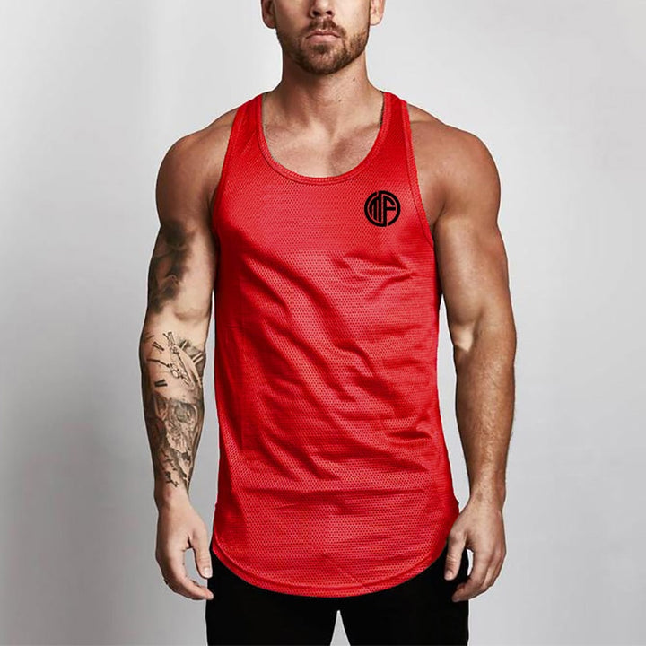 New Brand Clothing Summer Singlets Mens Tank Tops Shirt,Bodybuilding Equipment Fitness Men's Mesh Stringer Tanktop Vest - Phantomshop21