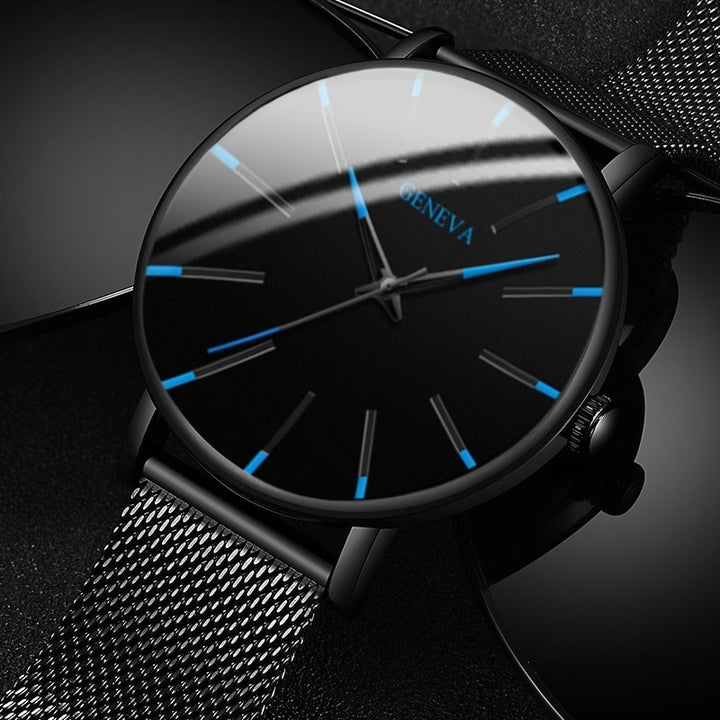 2022 Minimalist Men&#39;s Fashion Ultra Thin Watches Simple Men Business Stainless Steel Mesh Belt Quartz Watch relogio masculino - Phantomshop21