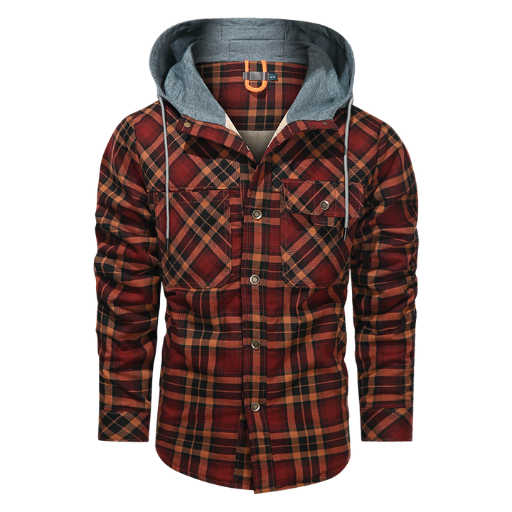 Men Warm Jacket Fleece Thick Men Slim Fit Hooded Jackets - Phantomshop21