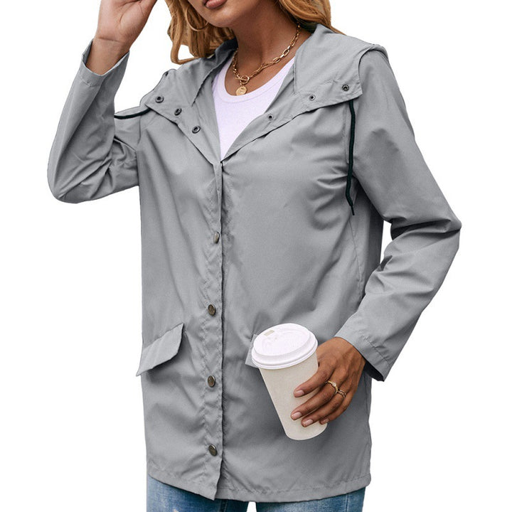 Sports Waterproof Hooded Casual Hiking Raincoat Jacket Top Women - Phantomshop21