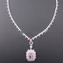 Zhou Hengfu Jewelry S925 Silver Cubic Zirconia Necklace Necklace Women - Phantomshop21