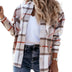 Net Red Autumn And Winter Long-sleeved Loose Plaid Shirt Coat - Phantomshop21