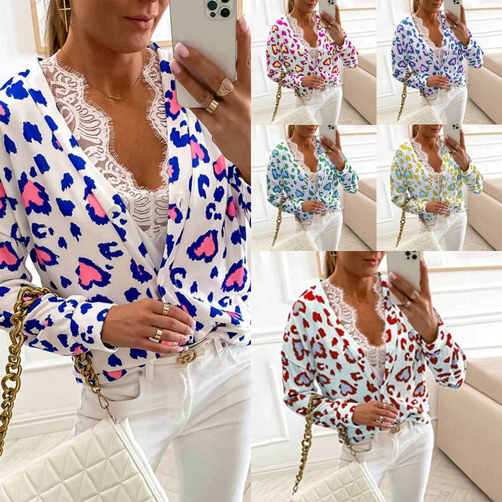 European And American Print Cardigan Single Breasted Long Sleeve Casual Ladies Top - Phantomshop21